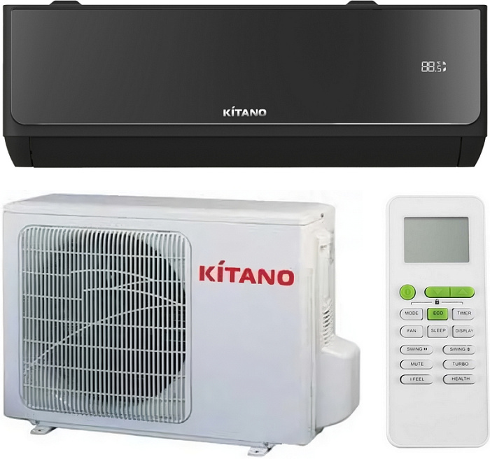 Кондиционер настенный Kitano KRD-Toha-24 (black matte) от интернет-магазина ClimateON